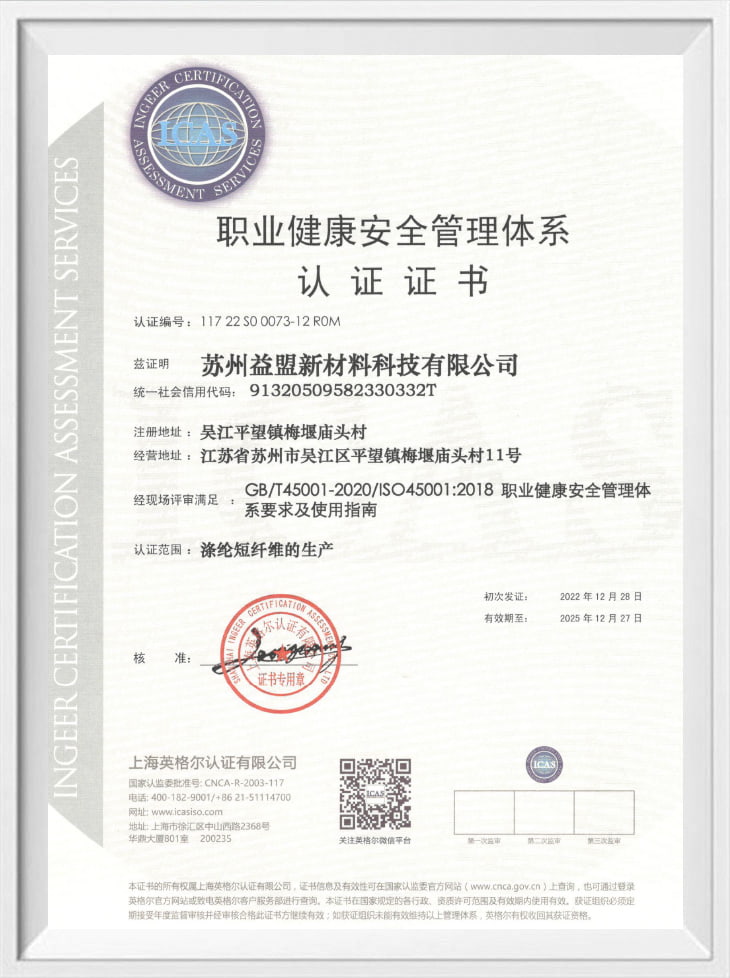 Certificazione del sistema di gestione della salute e sicurezza professionale